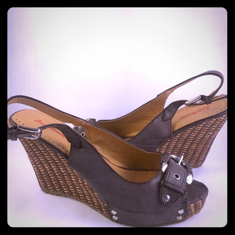 Sweet Beauty Chloe Wedge Heels 10